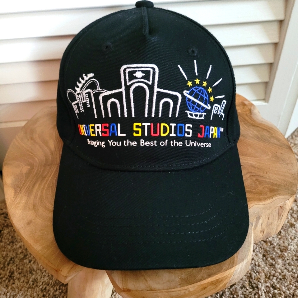 Universal Studios Japan Hat Baseball Cap Black EUC Rare HTF